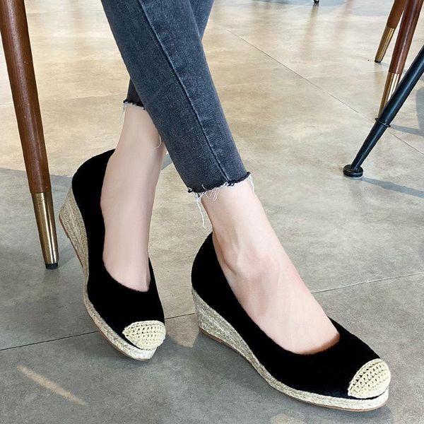 sandals 2021 sell loafers horsehair fisherman shoes straw woven wedge high heel platform shallow slip on jute, Black
sandals 2021 sell loafers horsehair fisherman shoes straw woven wedge high heel platform shallow slip on jute, Black
