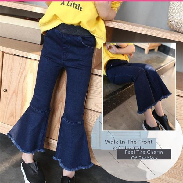 korean style street wind fashion cozy girls jeans casual brief kids european and american elastic waist mid children, Blue
korean style street wind fashion cozy girls jeans casual brief kids european and american elastic waist mid children, Blue