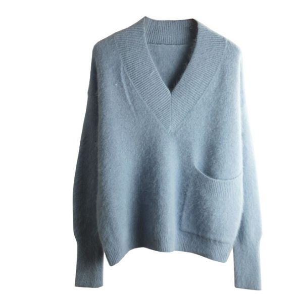 women's sweaters super soft mohair pullover sweater women autumn winter jersey mujer v-neck long sleeve oversized jumper pull femme hiv, White;black
women's sweaters super soft mohair pullover sweater women autumn winter jersey mujer v-neck long sleeve oversized jumper pull femme hiv, White;black