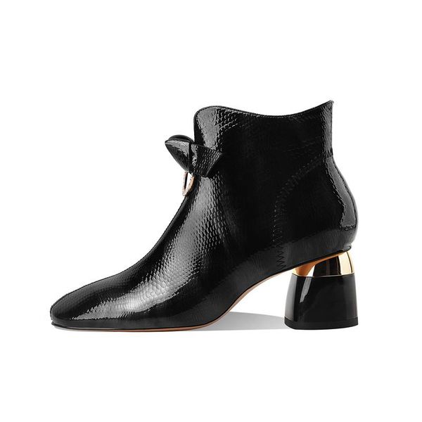 boots fashion est genuine leather women winter elegant side zipper thick heels pumps 2021 casual party shoes woman, Black
boots fashion est genuine leather women winter elegant side zipper thick heels pumps 2021 casual party shoes woman, Black