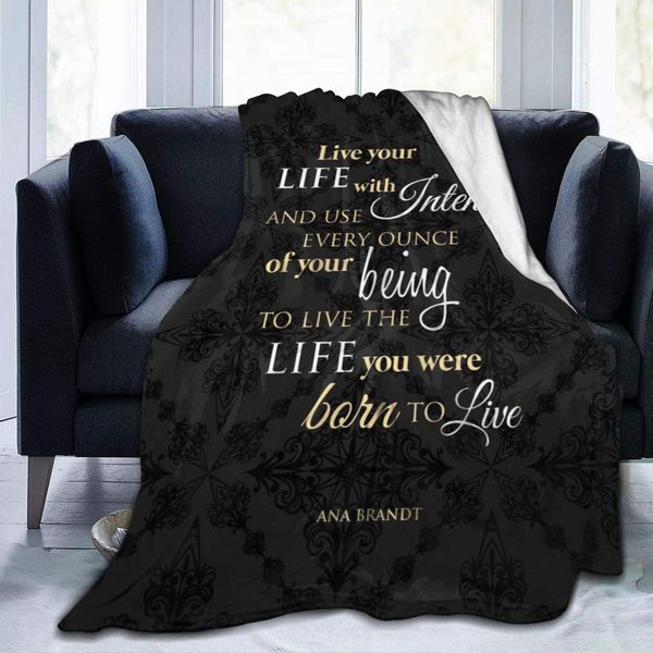 to livethe life you were boin to live lightweight flannel blanket bedding throw to the sofa, travel, warm and comfortable50 x40
to livethe life you were boin to live lightweight flannel blanket bedding throw to the sofa, travel, warm and comfortable50 x40