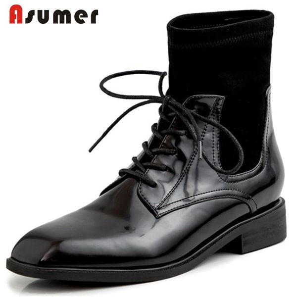 boots asumer 2021 fashion ankle women square toe low heel casual shoes solid colors simple comfortable short woman, Black
boots asumer 2021 fashion ankle women square toe low heel casual shoes solid colors simple comfortable short woman, Black
