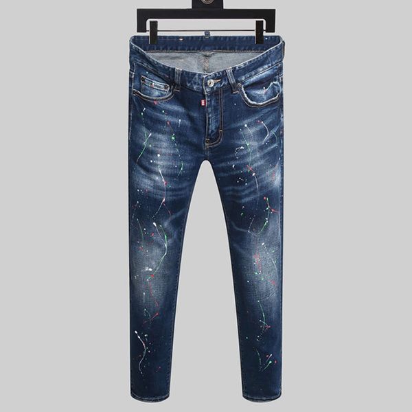 european jean style jeans men's d2 italy brand elastic men slender denim broek rits blue pencil
european jean style jeans men's d2 italy brand elastic men slender denim broek rits blue pencil