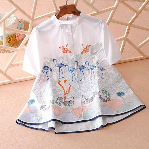 women's blouses & shirts vanovich shirt summer 2021 short sleeve sweet wild cotton fashion women embroidered korean style clothing, White
women's blouses & shirts vanovich shirt summer 2021 short sleeve sweet wild cotton fashion women embroidered korean style clothing, White