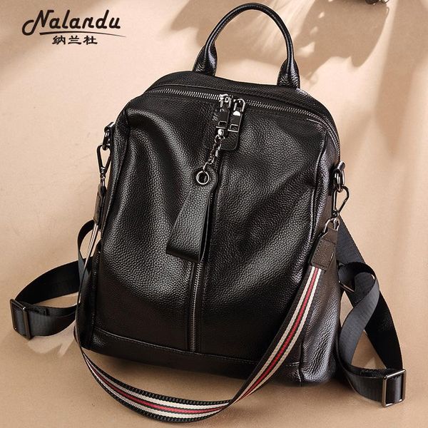 backpack nalandu 2021 leather women's bag korean versatile multi back soft large capacity schoolbag
backpack nalandu 2021 leather women's bag korean versatile multi back soft large capacity schoolbag