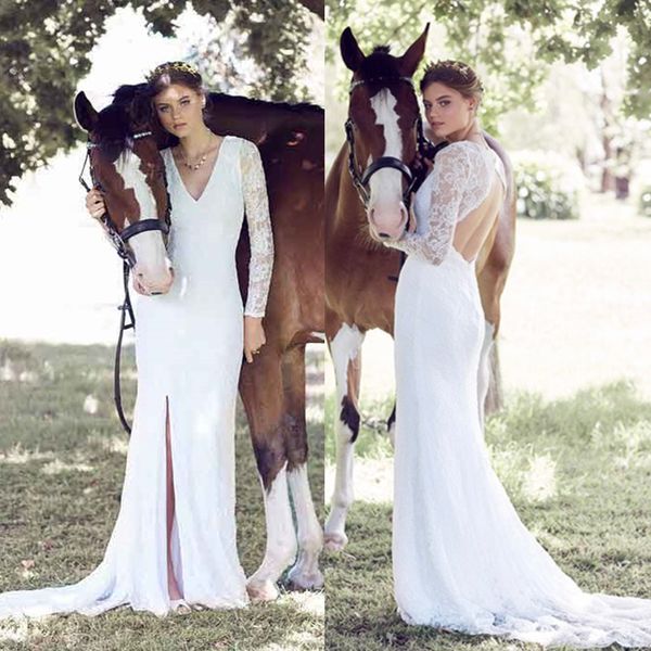 boho lace mermaid vintage wedding dress v neck front split keyhole backless long boheman beach wedding gowns bridal dresses 2022, White
boho lace mermaid vintage wedding dress v neck front split keyhole backless long boheman beach wedding gowns bridal dresses 2022, White