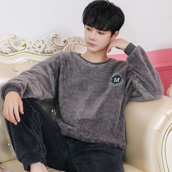 men's sleepwear men flannel nightgown pajamas suit warm sleep set nightwear winter 2pcs loose home clothes male lingerie pyjamas, Black;brown
men's sleepwear men flannel nightgown pajamas suit warm sleep set nightwear winter 2pcs loose home clothes male lingerie pyjamas, Black;brown