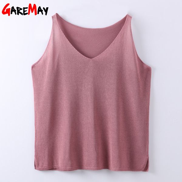 crop knitted summer tank women blouse sleeveless v neck tanks female casual vest camisa feminina 210428, White
crop knitted summer tank women blouse sleeveless v neck tanks female casual vest camisa feminina 210428, White