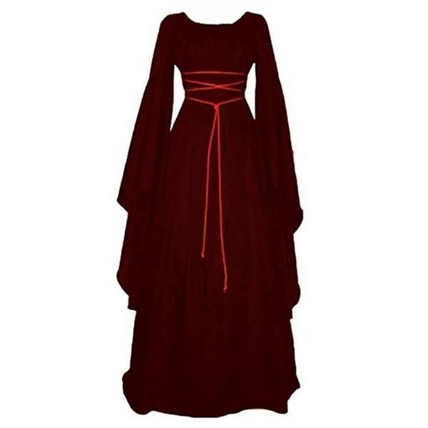 casual dresses fashion women gothic dress medieval style vintage floor length clothing retro long gown streetwear, Black;gray
casual dresses fashion women gothic dress medieval style vintage floor length clothing retro long gown streetwear, Black;gray