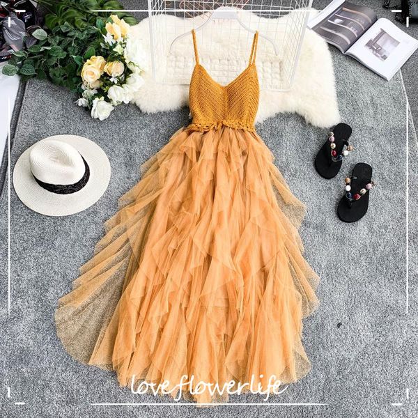 party dress solid cascading ruffles knitting patchwork women dress summer mesh backless v-neck long dress 210521, Black;gray
party dress solid cascading ruffles knitting patchwork women dress summer mesh backless v-neck long dress 210521, Black;gray