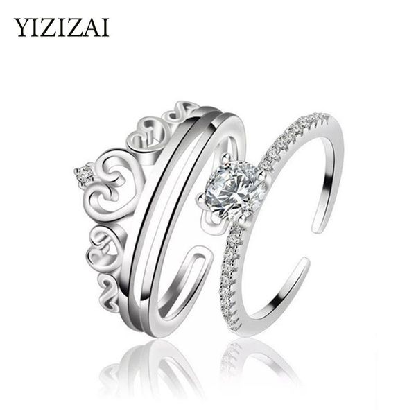 wedding rings yizizai korean silver color micro cz engagement ring for women detachable zircon crown anillos anel, Slivery;golden
wedding rings yizizai korean silver color micro cz engagement ring for women detachable zircon crown anillos anel, Slivery;golden
