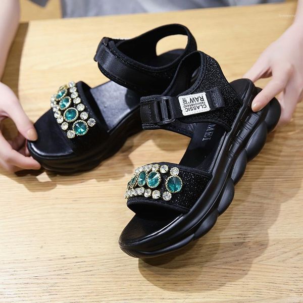 fashion 2021 peep toe ladies sports sandalen women shoes summer platform sandals flats rubber flat beach crystal1, Black
fashion 2021 peep toe ladies sports sandalen women shoes summer platform sandals flats rubber flat beach crystal1, Black