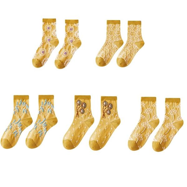 socks & hosiery women vintage yellow cotton crew harajuku 3d jacquard embossed floral pattern breathable casual student l5yb, Black;white
socks & hosiery women vintage yellow cotton crew harajuku 3d jacquard embossed floral pattern breathable casual student l5yb, Black;white