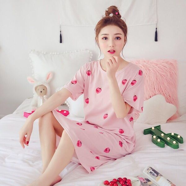 casual dresses blue women's nightgowns fashion night wear summer nightdress cute cartoon femme homewear plus size pijamas cotton pyjama, Black;gray
casual dresses blue women's nightgowns fashion night wear summer nightdress cute cartoon femme homewear plus size pijamas cotton pyjama, Black;gray