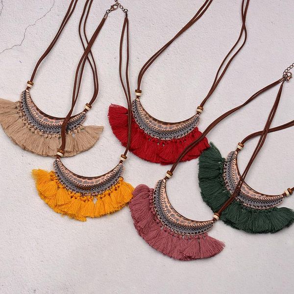 pendant necklaces amader women's crescent shape fashionn necklace red yellow green tassels retro ethnic sweater chian jewelry hqn032, Silver
pendant necklaces amader women's crescent shape fashionn necklace red yellow green tassels retro ethnic sweater chian jewelry hqn032, Silver
