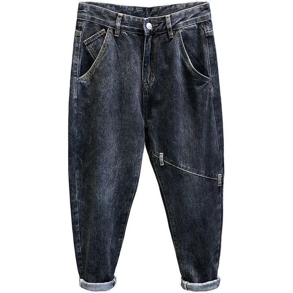men's jeans all-match retro black gray harlan loose tapered small straight wide-leg old daddy pants spring autumn harem, Blue
men's jeans all-match retro black gray harlan loose tapered small straight wide-leg old daddy pants spring autumn harem, Blue