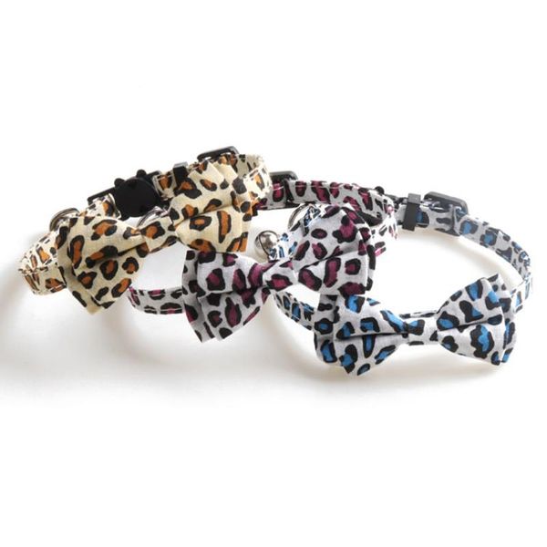 cat collars & leads leopard print dog collar with bell and bowknot elegant soft puppy kitten bow tie for small medium dogs accessories
cat collars & leads leopard print dog collar with bell and bowknot elegant soft puppy kitten bow tie for small medium dogs accessories
