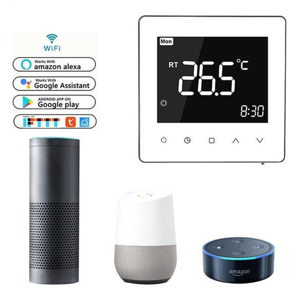 smart home control tuya thermostat wifi electric floor heating wall-hung boiler temperature remote controller for google home, alexa
smart home control tuya thermostat wifi electric floor heating wall-hung boiler temperature remote controller for google home, alexa