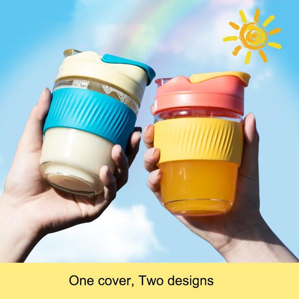 mugs 350/500ml coffee mug pipette leak proof cup lovely glass with cover silicagel resistant portable water
mugs 350/500ml coffee mug pipette leak proof cup lovely glass with cover silicagel resistant portable water
