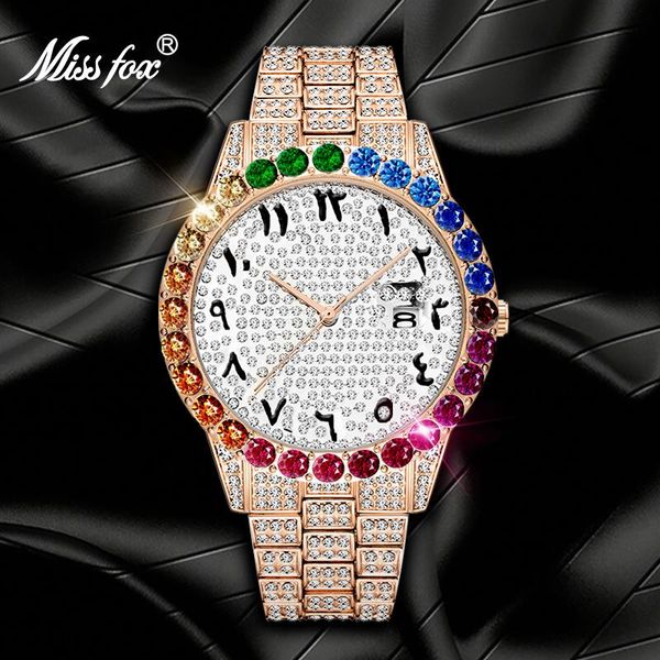 wristwatches missfox men watch rose gold bracelet colorful diamond charm fashion male wristwatch waterproof drop 2021, Slivery;brown
wristwatches missfox men watch rose gold bracelet colorful diamond charm fashion male wristwatch waterproof drop 2021, Slivery;brown