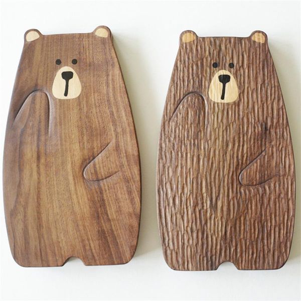 mats & pads cute bear wood board bread plate chopping block bear/pig/ tray black walnut cutting table decor kitchen tool
mats & pads cute bear wood board bread plate chopping block bear/pig/ tray black walnut cutting table decor kitchen tool