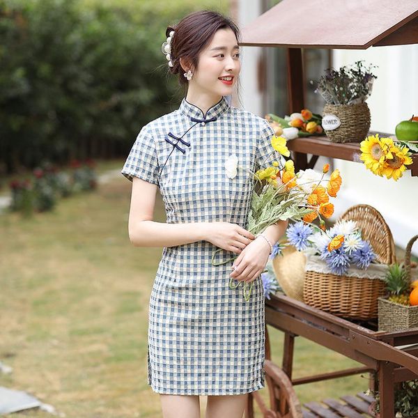 ethnic clothing mini slit slim qipao fresh short sleeve lattice chinese dress classic mandarin collar traditional cheongsams lady prom, Red
ethnic clothing mini slit slim qipao fresh short sleeve lattice chinese dress classic mandarin collar traditional cheongsams lady prom, Red