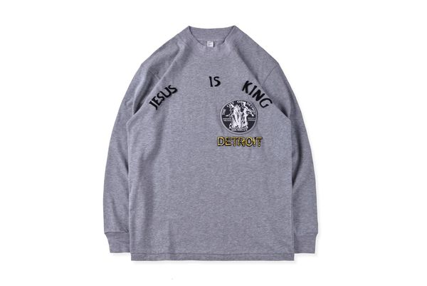 tee shirt women long-sleeve men emblem of the detroit state type t kanye west jesus is king, White;black
tee shirt women long-sleeve men emblem of the detroit state type t kanye west jesus is king, White;black