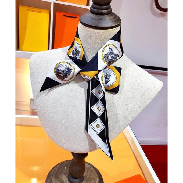 scarves 2021 100% silk ribbon scarf women ladies fashion neckerchief necktie wraps bag handle scarfs 86*5cm, Blue;gray
scarves 2021 100% silk ribbon scarf women ladies fashion neckerchief necktie wraps bag handle scarfs 86*5cm, Blue;gray