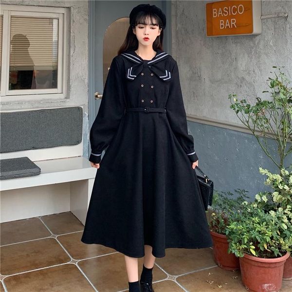 casual dresses uego bow collar french style vintage autumn winter dress korea design lady evening party slim waist women, Black;gray
casual dresses uego bow collar french style vintage autumn winter dress korea design lady evening party slim waist women, Black;gray