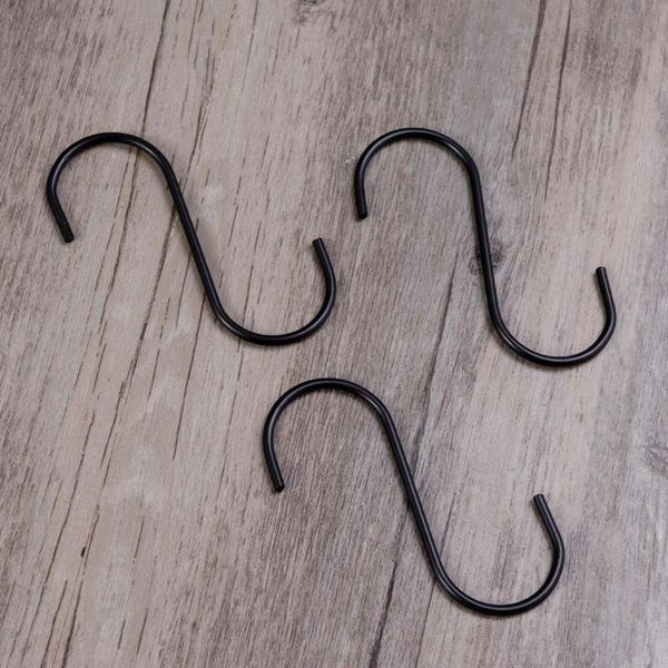 hooks & rails 12pcs stainless steel kitchen rustproof type hangers for hanging pans cups bags towels (black)
hooks & rails 12pcs stainless steel kitchen rustproof type hangers for hanging pans cups bags towels (black)