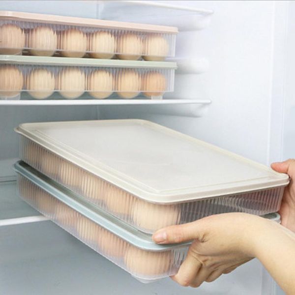 storage bottles & jars 1pc plastic egg carton 24 grid eggs holder dust-proof food boxes kitchen organization container tools
storage bottles & jars 1pc plastic egg carton 24 grid eggs holder dust-proof food boxes kitchen organization container tools