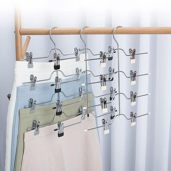 hangers & racks 4-layer pant rack hanger clothes organizer multifunction shelves closet storage organizers chrome plated magic trouser
hangers & racks 4-layer pant rack hanger clothes organizer multifunction shelves closet storage organizers chrome plated magic trouser