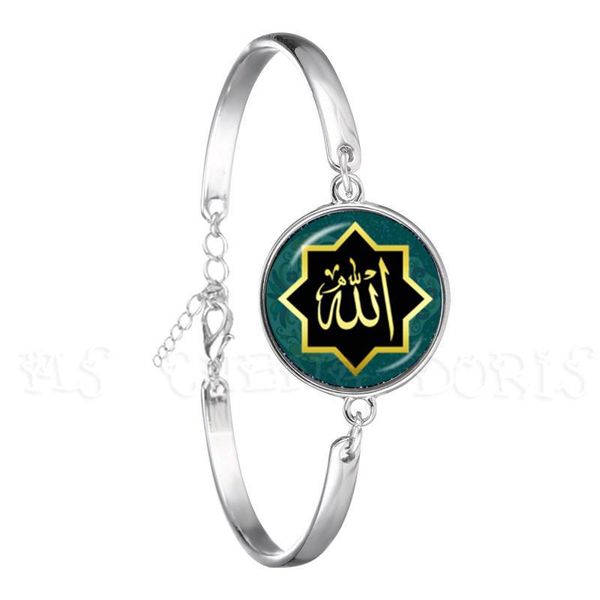 link, chain god bracelet muslim jewelry handmade 18mm glass dome cabochon pendant charm religious men women bangle for ramadan gift, Black
link, chain god bracelet muslim jewelry handmade 18mm glass dome cabochon pendant charm religious men women bangle for ramadan gift, Black