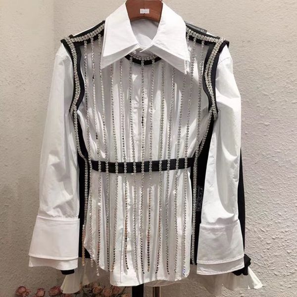 women's blouses & shirts bling diamonds chain vest white spring autumn fashion long sleeve blouse shirt hollow out shirt 7wgt
women's blouses & shirts bling diamonds chain vest white spring autumn fashion long sleeve blouse shirt hollow out shirt 7wgt