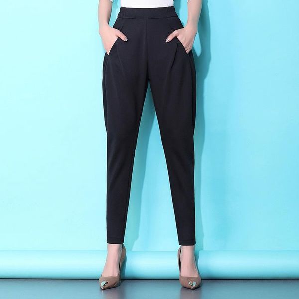 women high waisted plus size black harem pants spring autumn office lady elegant chic loose casual trousers -4xl 1006 women's & capris, Black;white
women high waisted plus size black harem pants spring autumn office lady elegant chic loose casual trousers -4xl 1006 women's & capris, Black;white
