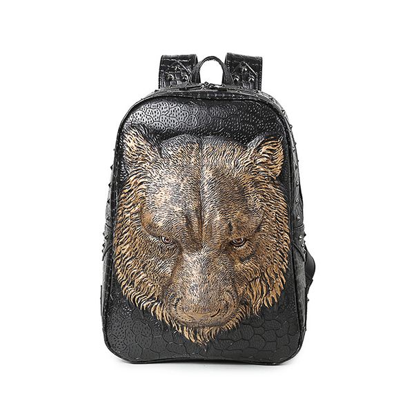 bags wallet backpack pu women's animal 3d tiger head chaoku waterproof outdoor travel computer bag, Black;red
bags wallet backpack pu women's animal 3d tiger head chaoku waterproof outdoor travel computer bag, Black;red