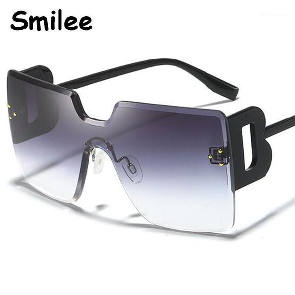 sunglasses letter rimless square oversized women fashion designer one-piece sun glasses men shades gradient goggles uv400, White;black
sunglasses letter rimless square oversized women fashion designer one-piece sun glasses men shades gradient goggles uv400, White;black