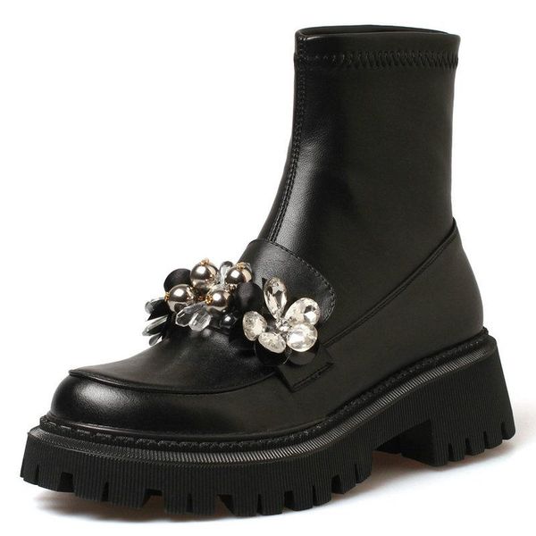 boots autumn winter ladies motorcycle crystal decoration women ankle retro casual genuine leather slim short shoes woman, Black
boots autumn winter ladies motorcycle crystal decoration women ankle retro casual genuine leather slim short shoes woman, Black