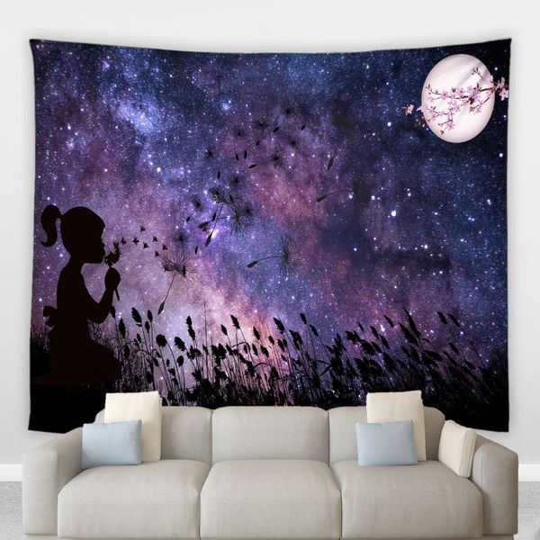 tapestries night starry sky landscape big tapestry girl blowing dandelion flower plant green grassland animal dog farm scenery decor murals
tapestries night starry sky landscape big tapestry girl blowing dandelion flower plant green grassland animal dog farm scenery decor murals