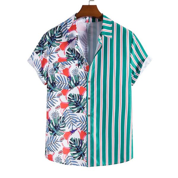 2021 new summer slim-fit leisure trendy all-match ordinary printing green lapel youth shirt men's shirt, White;black
2021 new summer slim-fit leisure trendy all-match ordinary printing green lapel youth shirt men's shirt, White;black