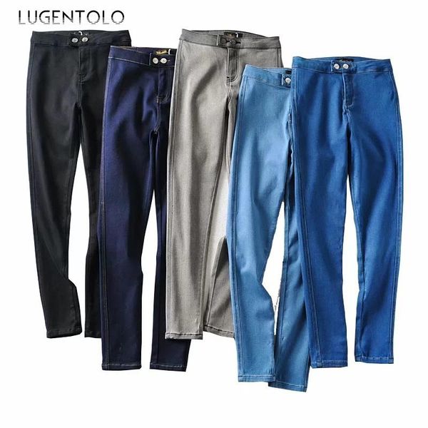 women's jeans lugentolo women high-waisted super stretch slim fit solid casual hip tight capri-pants female fashion, Blue
women's jeans lugentolo women high-waisted super stretch slim fit solid casual hip tight capri-pants female fashion, Blue