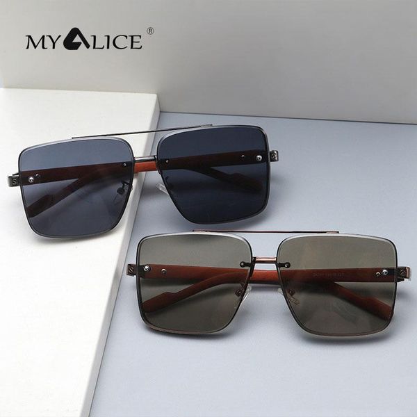 sunglasses fashion big frame flat wood grain square metal sun glasses women retro gafas, White;black
sunglasses fashion big frame flat wood grain square metal sun glasses women retro gafas, White;black