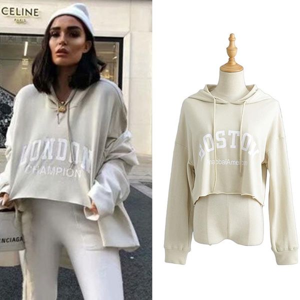 women's hoodies & sweatshirts women autumn with letter long sleeve shirts femme casual oversize loose crop pullover highstreet fashion, Black
women's hoodies & sweatshirts women autumn with letter long sleeve shirts femme casual oversize loose crop pullover highstreet fashion, Black