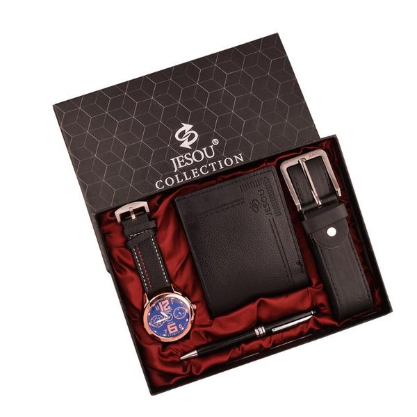 wristwatches fashion 4pcs/set men's gift box set beautifully packaged wallet belt pen watches quartz watch, Slivery;brown
wristwatches fashion 4pcs/set men's gift box set beautifully packaged wallet belt pen watches quartz watch, Slivery;brown