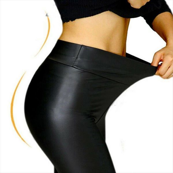 stretch faux leather leggings womens pant femme black pu nine high waist slim push up legging, Black;white
stretch faux leather leggings womens pant femme black pu nine high waist slim push up legging, Black;white