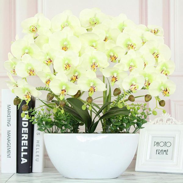 decorative flowers & wreaths 1pcs 9 heads artificial phalaenopsis flower silicon real touch big orchid orchidee wedding simulation craft hom
decorative flowers & wreaths 1pcs 9 heads artificial phalaenopsis flower silicon real touch big orchid orchidee wedding simulation craft hom