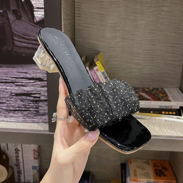 slippers 2021 summer fashion women's casual square heel female shoes soft rome sweet ladies zapatillas casa mujer, Black
slippers 2021 summer fashion women's casual square heel female shoes soft rome sweet ladies zapatillas casa mujer, Black