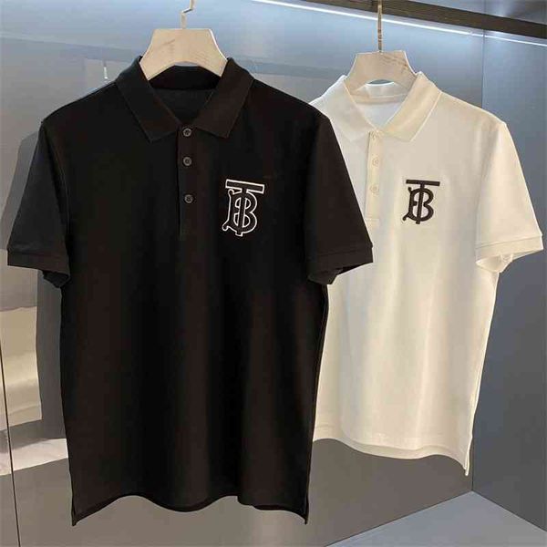 2021 british summer tb embroidery business casual polo shirt solid short t-shirt slim fit half sleeve men, White;black
2021 british summer tb embroidery business casual polo shirt solid short t-shirt slim fit half sleeve men, White;black