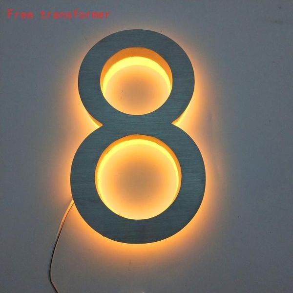 other door hardware door-plate lettre-sign custom outdoor led illuminated stainless steel house number modern home el plate
other door hardware door-plate lettre-sign custom outdoor led illuminated stainless steel house number modern home el plate