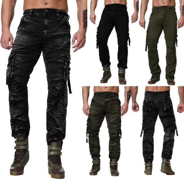 men's pants yk006 tide male multi-pocket overalls military style loose cotton casual camouflage, Black
men's pants yk006 tide male multi-pocket overalls military style loose cotton casual camouflage, Black